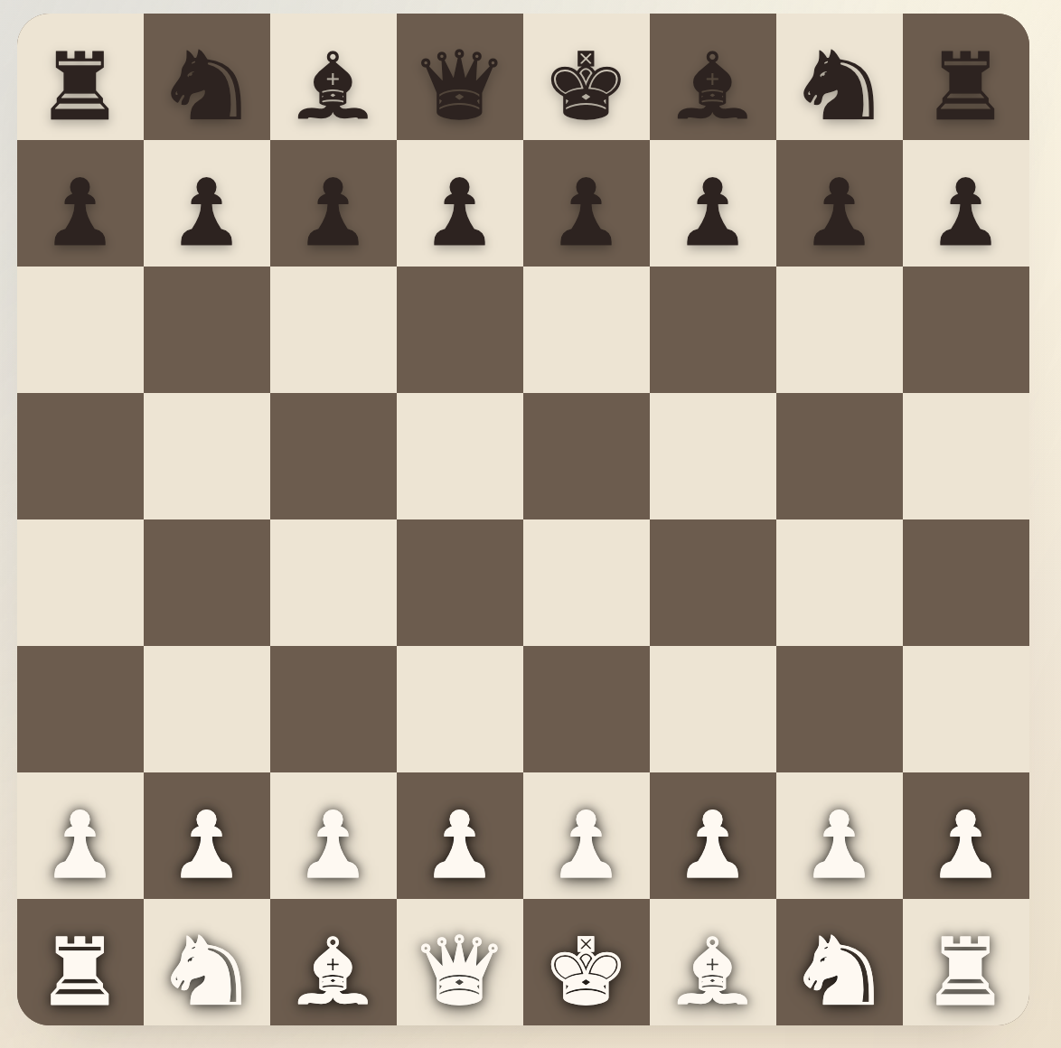 Chess board preview